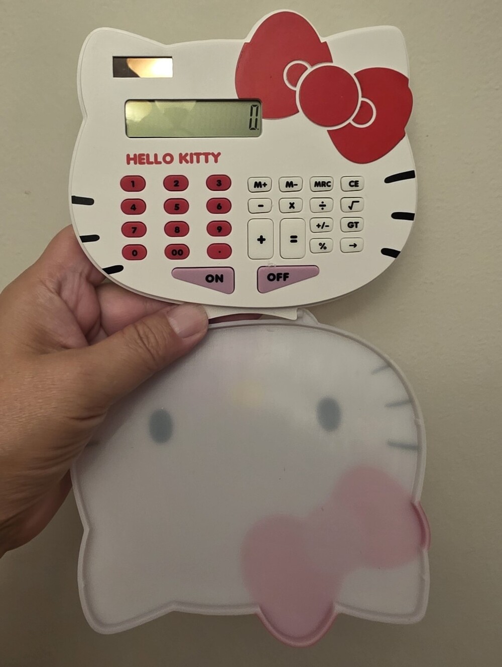 Sanrio Hello Kitty Solar Calculator With Face Cover 2014